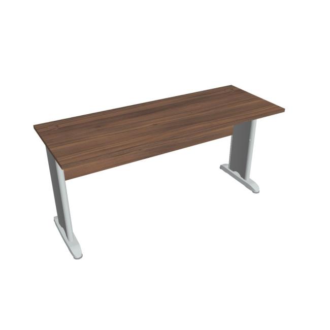 [ON416162] Schreibtisch Cross, 160 x 75,5 x 60 cm, Nussbaum/Metall