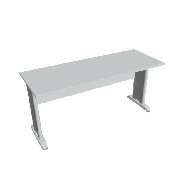 [ON416172] Schreibtisch Cross, 160 x 75,5 x 60 cm, grau/metall