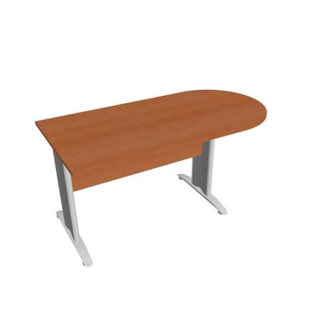 Beistelltisch Cross, 160 x 75,5 x 80 cm, Kirsche/Metall