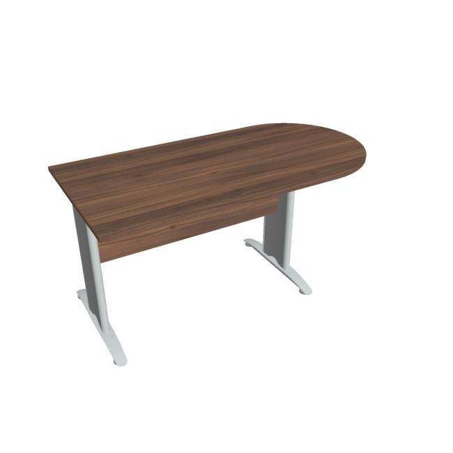 [ON416662] Beistelltisch Cross, 160 x 75,5 x 80 cm, Nussbaum/Metall
