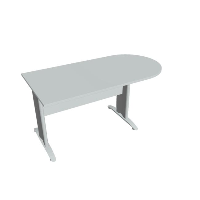 Beistelltisch Cross, 160 x 75,5 x 80 cm, grau/metall