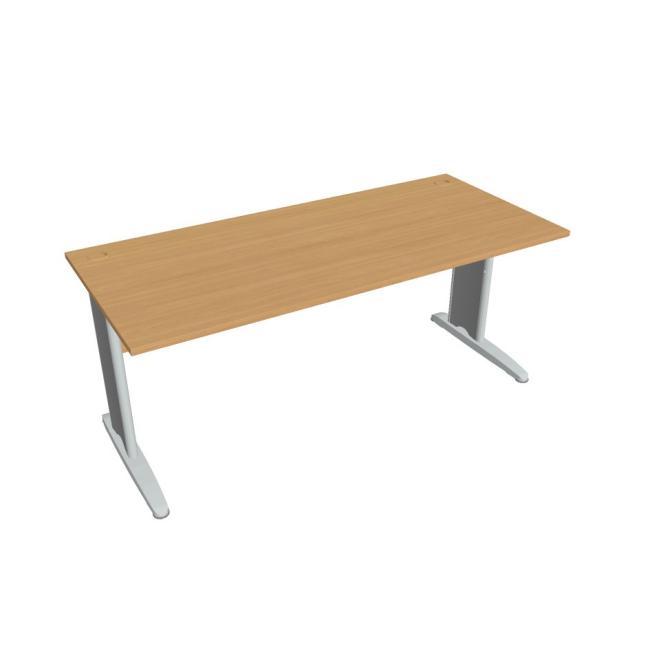 [ON418022] Schreibtisch Cross, 180 x 75,5 x 80 cm, Buche/Metall