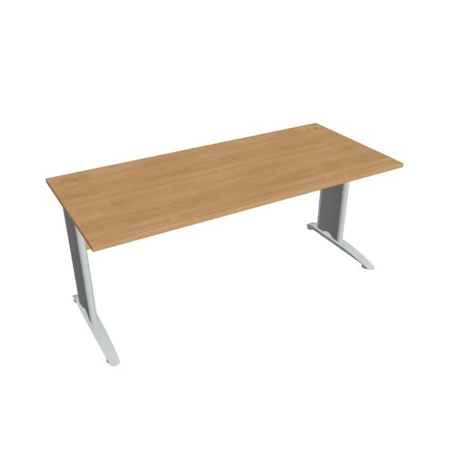 [ON418042] Schreibtisch Cross, 180 x 75,5 x 80 cm, Eiche/Metall