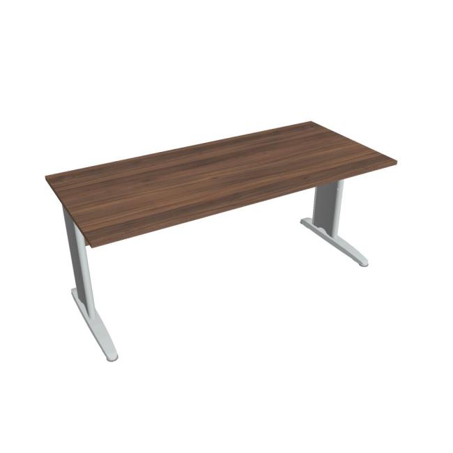 [ON418062] Schreibtisch Cross, 180 x 75,5 x 80 cm, Nussbaum/Metall