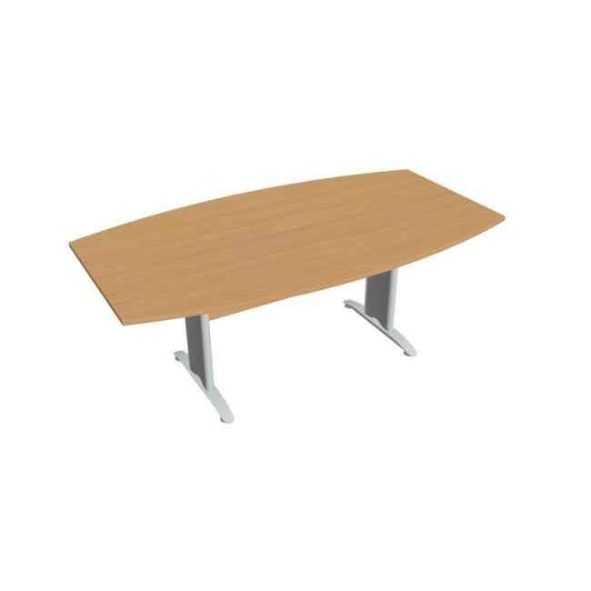 [ON420022] Besprechungstisch Cross, 200 x 75,5 x 110 cm, Buche/Metall