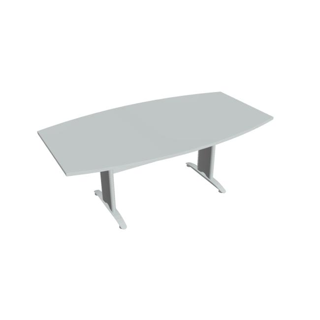 [ON420072] Kreuzförmiger Konferenztisch, 200 x 75,5 x 110 cm, grau/metallisch