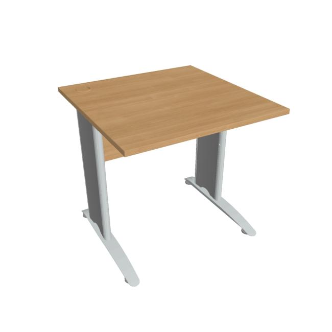 [ON480042] Schreibtisch Cross, 80 x 75,5 x 80 cm, Eiche/Metall