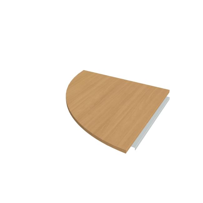 [ON480120] Beistelltisch Cross, links, 80x80 cm, Buche
