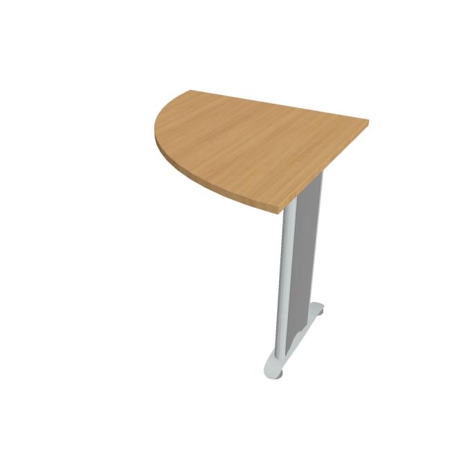 [ON480322] Beistelltisch Cross, links, 80 x 75,5 x 80 cm, Buche/Metall