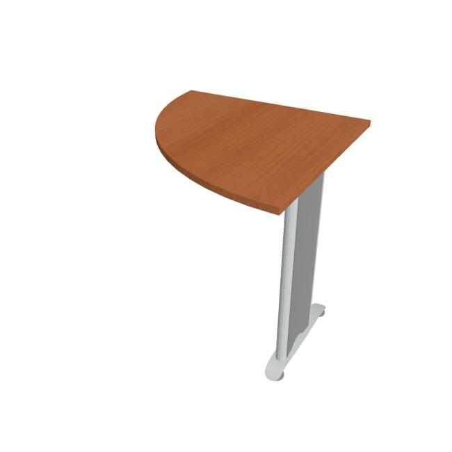 [ON480352] Beistelltisch Cross, links, 80 x 75,5 x 80 cm, Kirsche/Metall