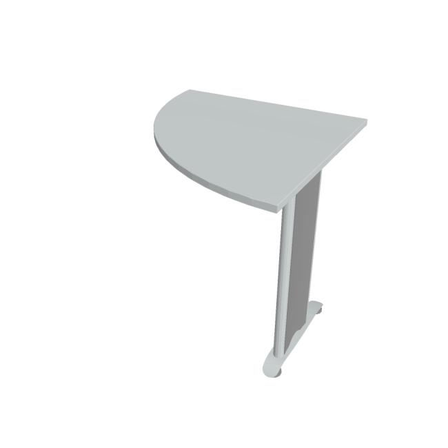 Beistelltisch Cross, links, 80 x 75,5 x 80 cm, grau/metall