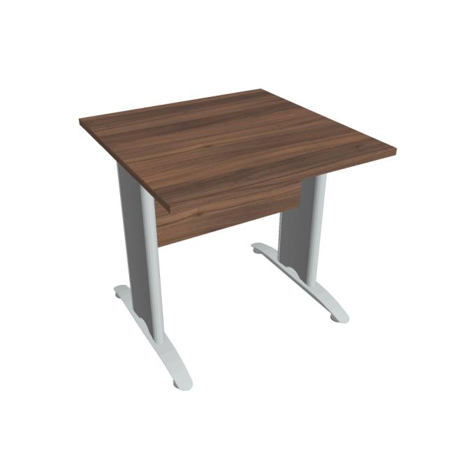 [ON480862] Besprechungstisch Cross, 80 x 75,5 x 80 cm, Nussbaum/Metall