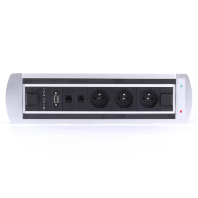 Elektrisches Drehpanel Vault 003, silber