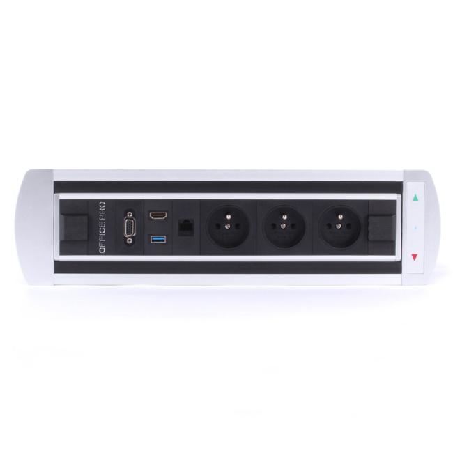 [ON490040] Vault 014 elektrisches Drehpanel, silber
