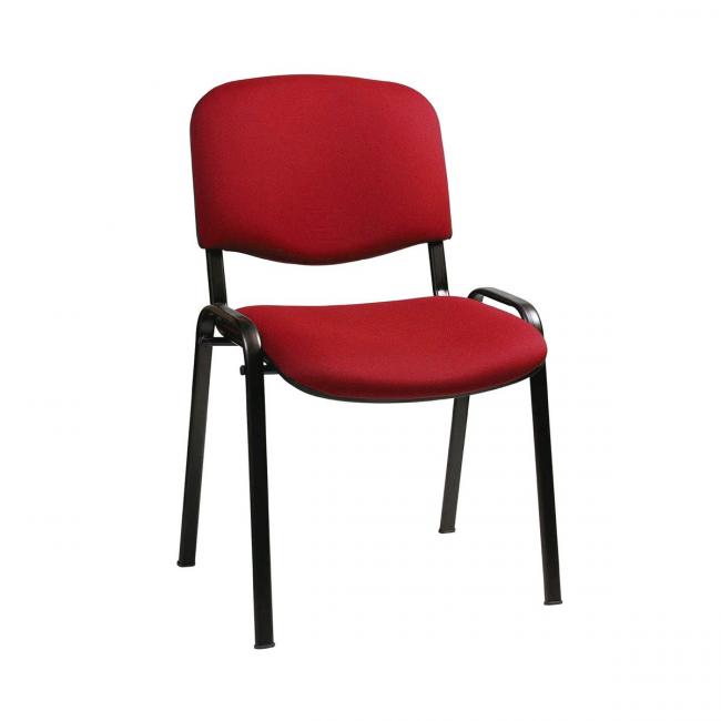 Taurus TN roter D3 Konferenzstuhl – schwarzes Gestell