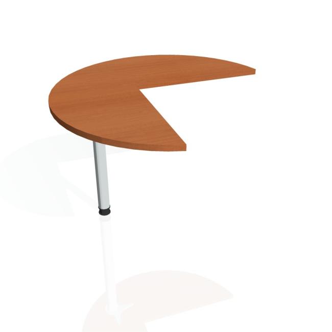 [ON510052] Flex Beistelltisch, links, 100,0 x 75,5 x (60 x 60) cm, Kirsche/Metall