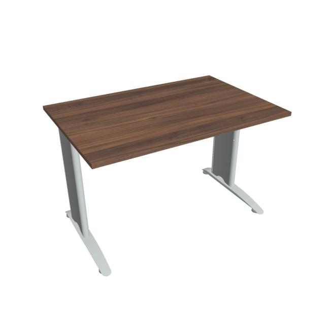 Flex-Schreibtisch, 120 x 75,5 x 80 cm, Walnuss/Metall