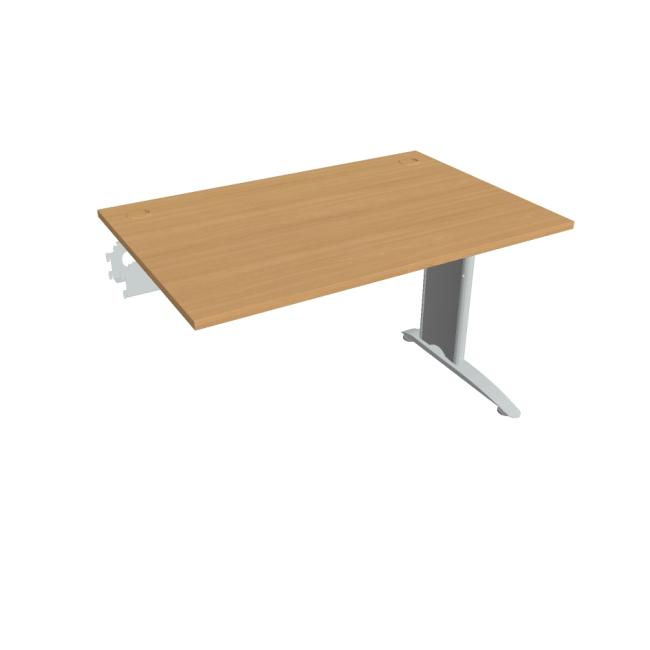 Flexibler Schreibtisch, 120 x 75,5 x 80 cm, Buche/Metall
