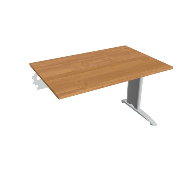 Flex-Schreibtisch, 120 x 75,5 x 80 cm, Erle/Metall