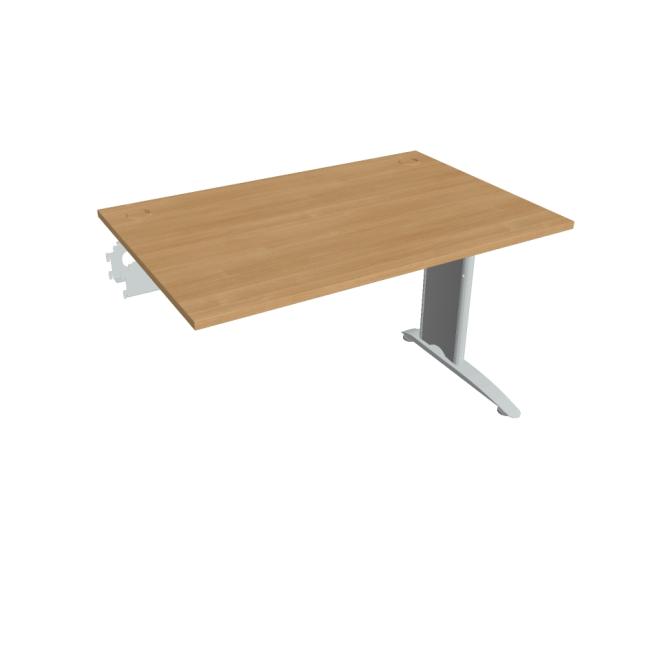 Flex-Schreibtisch, 120 x 75,5 x 80 cm, Eiche/Metall