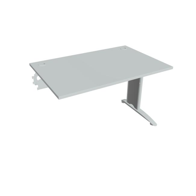 Flex-Schreibtisch, 120 x 75,5 x 80 cm, grau/metall