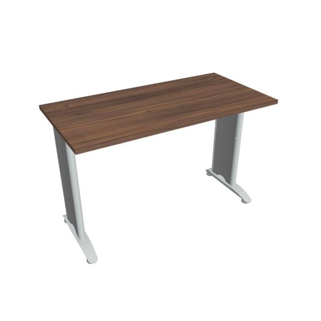 Flex-Schreibtisch, 120 x 75,5 x 60 cm, Walnuss/Metall