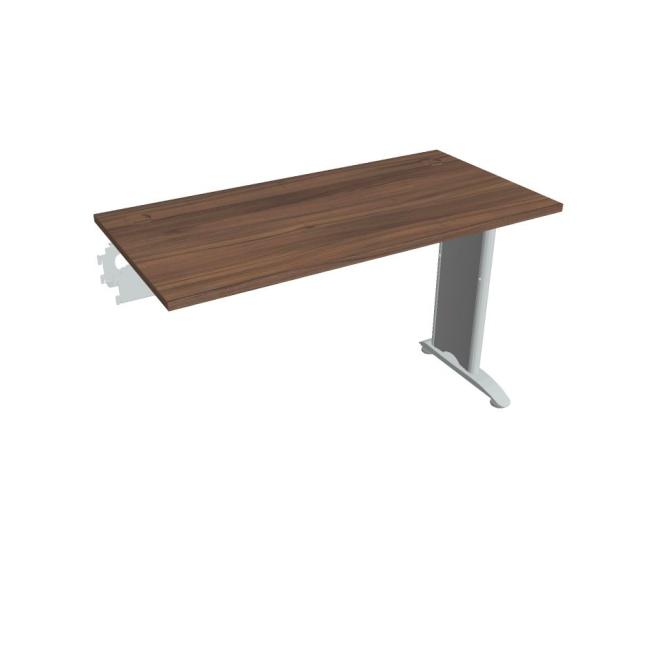 Flex-Schreibtisch, 120 x 75,5 x 60 cm, Walnuss/Metall