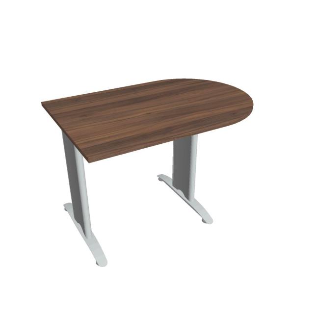 [ON512462] Flex Beistelltisch, 120 x 75,5 x 80 cm, Nussbaum/Metall