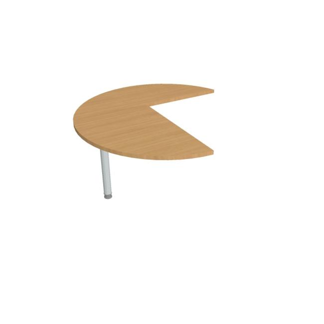 [ON512522] Flex Beistelltisch, links, 120 x 75,5 x (80 x 60) cm, Buche/Metall