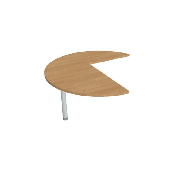 [ON512542] Flex Beistelltisch, links, 120 x 75,5 x (80 x 60) cm, Eiche/Metall