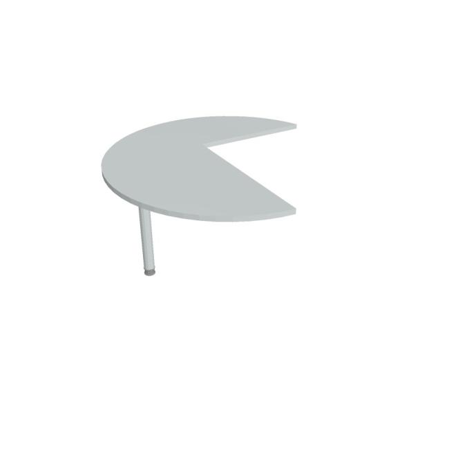 [ON512572] Flex Beistelltisch, links, 120 x 75,5 x (80 x 60) cm, grau/metall