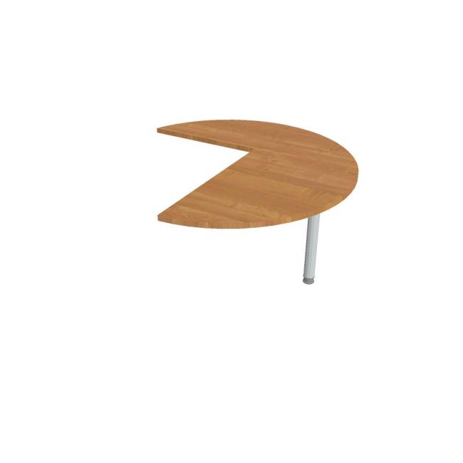 [ON512632] Flex Beistelltisch, rechts, 120 x 75,5 x (60 x 80) cm, Erle/Metall