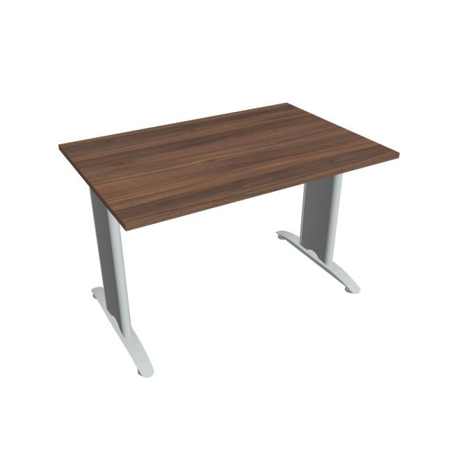Flex-Konferenztisch, 120 x 75,5 x 80 cm, Nussbaum/Metall