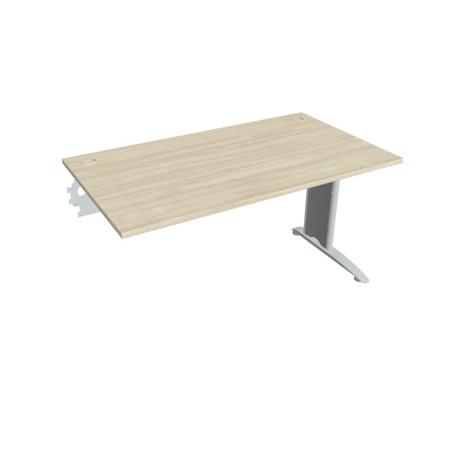 [ON514112] Flex-Schreibtisch, 140 x 75,5 x 80 cm, Akazie/Metall