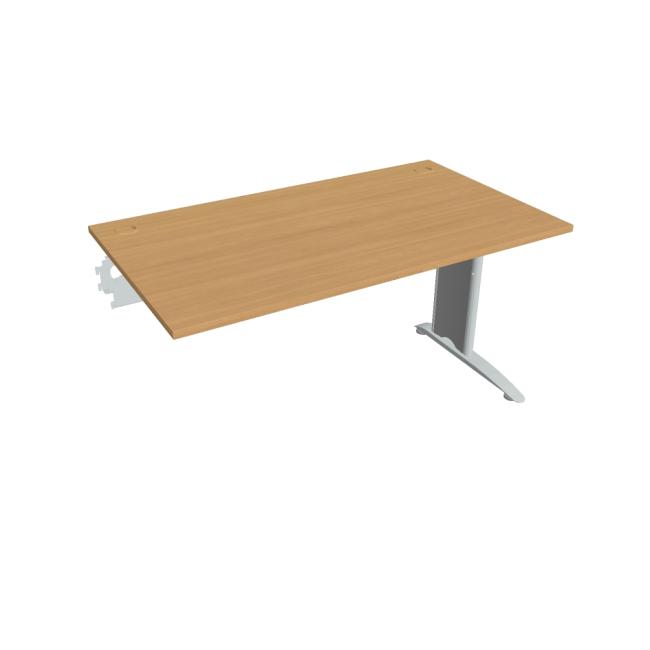 [ON514122] Flexibler Schreibtisch, 140 x 75,5 x 80 cm, Buche/Metall