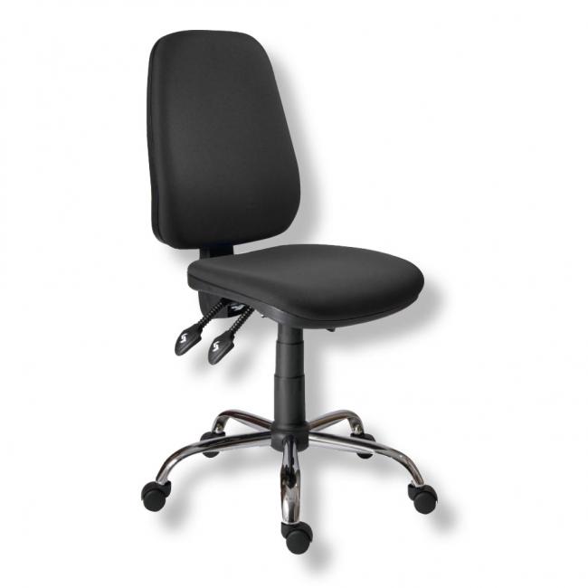 Bürostuhl 1140 ASYN C Chrom/Schwarz D02