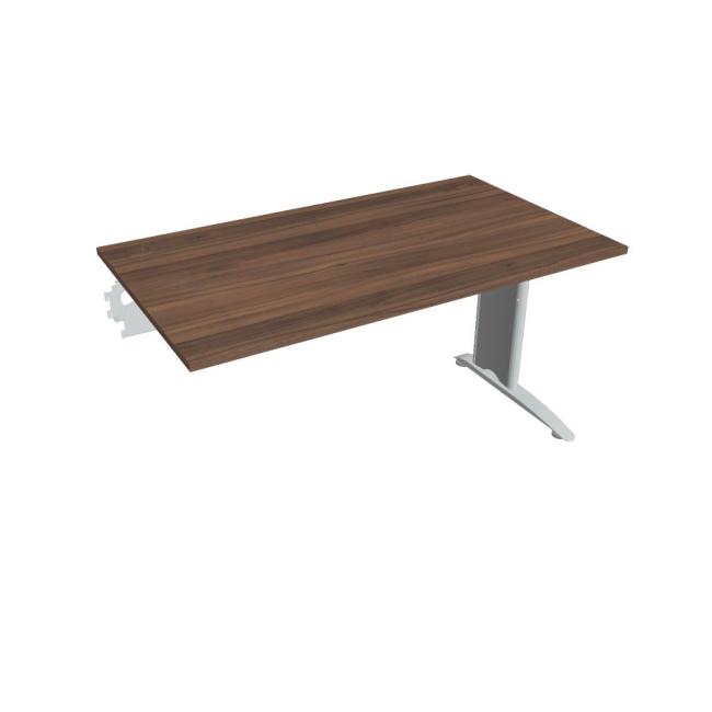 Flex-Schreibtisch, 140 x 75,5 x 80 cm, Walnuss/Metall
