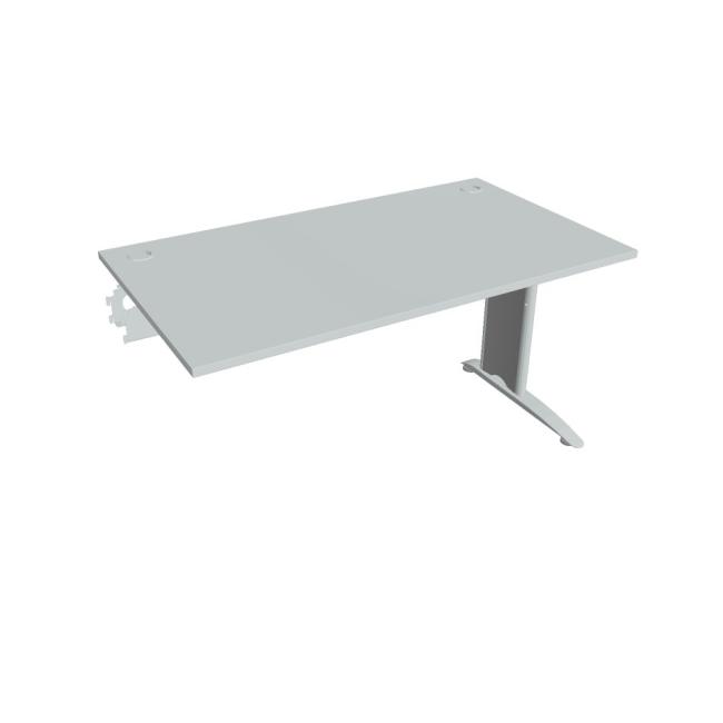 Flex-Schreibtisch, 140 x 75,5 x 80 cm, grau/metall