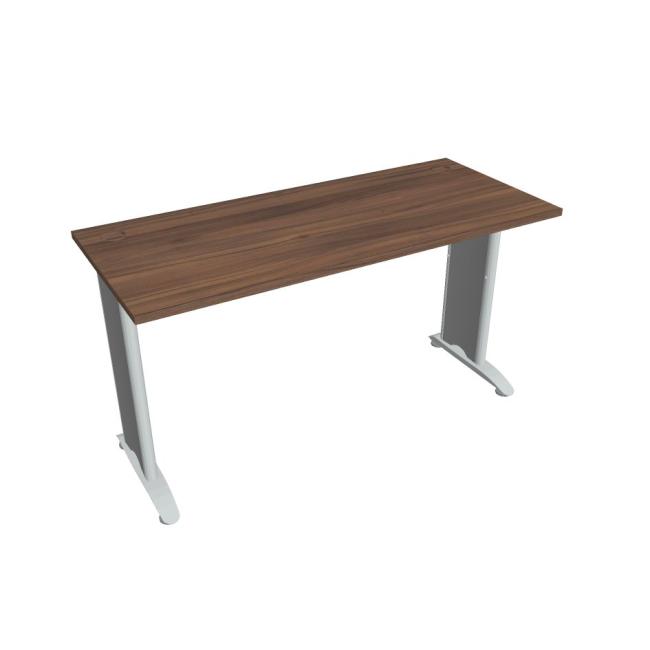 Flex-Schreibtisch, 140 x 75,5 x 60 cm, Walnuss/Metall