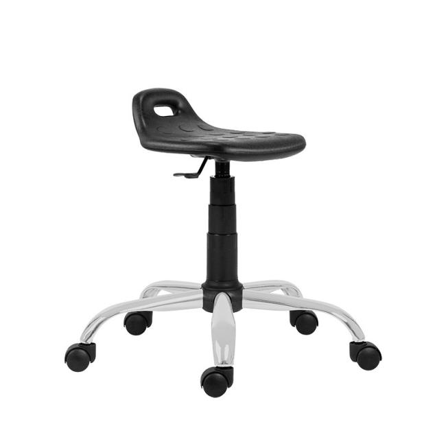 Arbeitshocker 1280 PU Work, Chrom