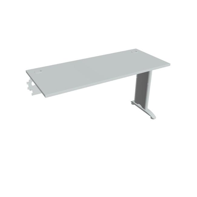 Flex-Schreibtisch, 140 x 75,5 x 60 cm, grau/metall