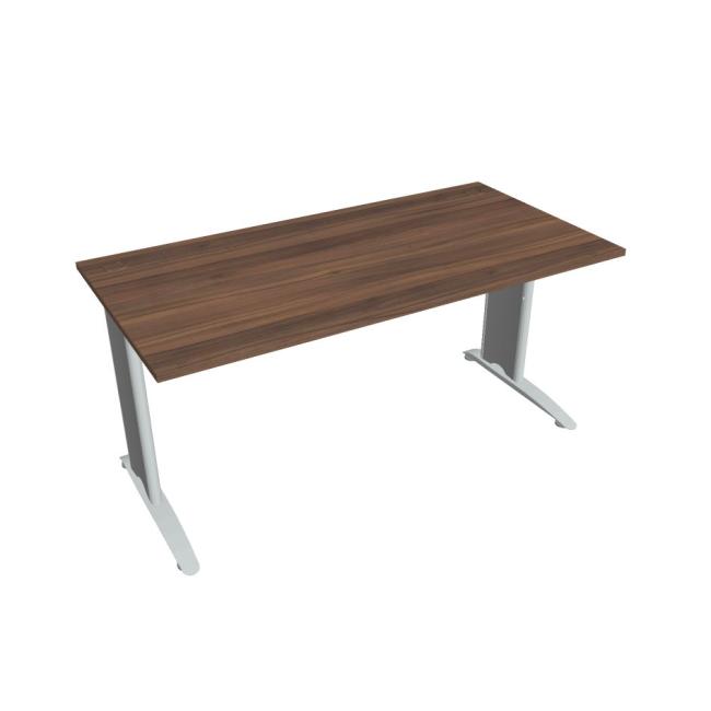 Flex-Schreibtisch, 160 x 75,5 x 80 cm, Walnuss/Metall