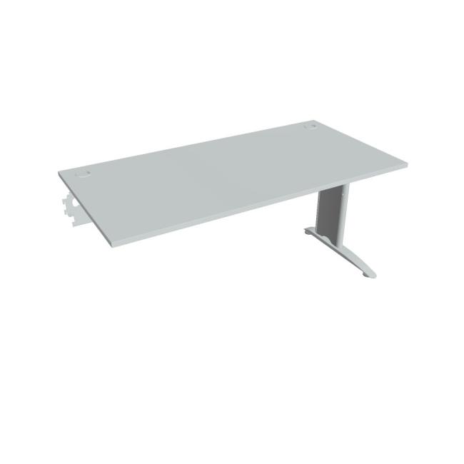 Flex-Schreibtisch, 160 x 75,5 x 80 cm, grau/metall