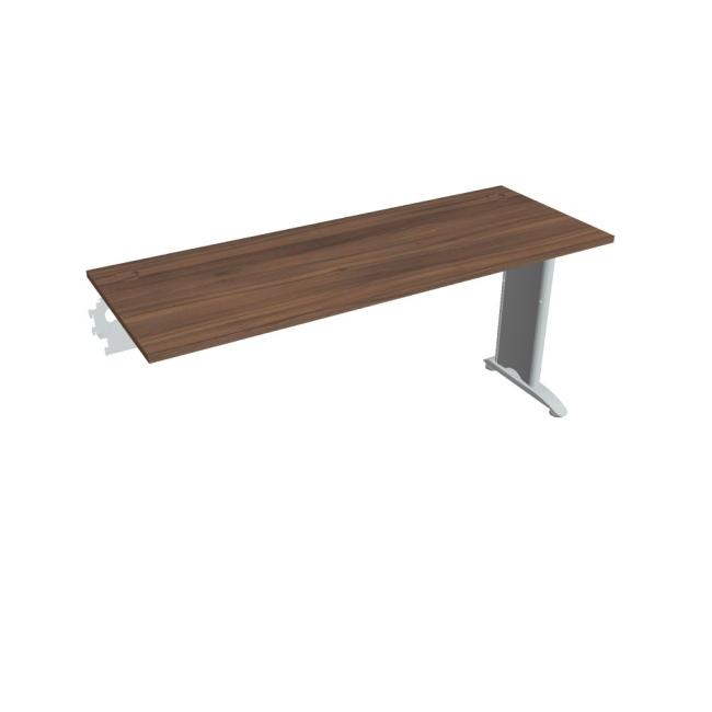 [ON516362] Flex-Schreibtisch, 160 x 75,5 x 60 cm, Walnuss/Metall