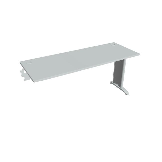 Flex-Schreibtisch, 160 x 75,5 x 60 cm, grau/metall