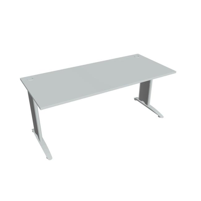 Flex-Schreibtisch, 180 x 75,5 x 80 cm, grau/metall