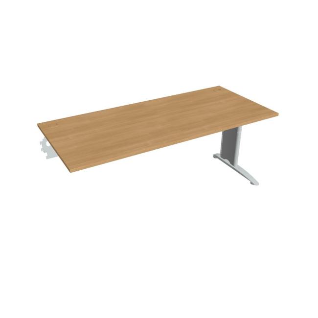 [ON518242] Flex-Schreibtisch, 180 x 75,5 x 80 cm, Eiche/Metall