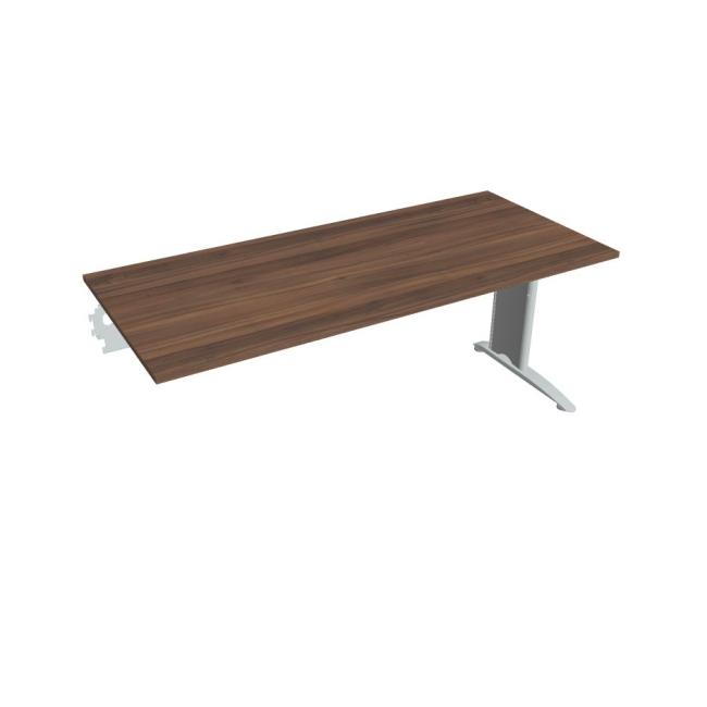 Flex-Schreibtisch, 180 x 75,5 x 80 cm, Walnuss/Metall