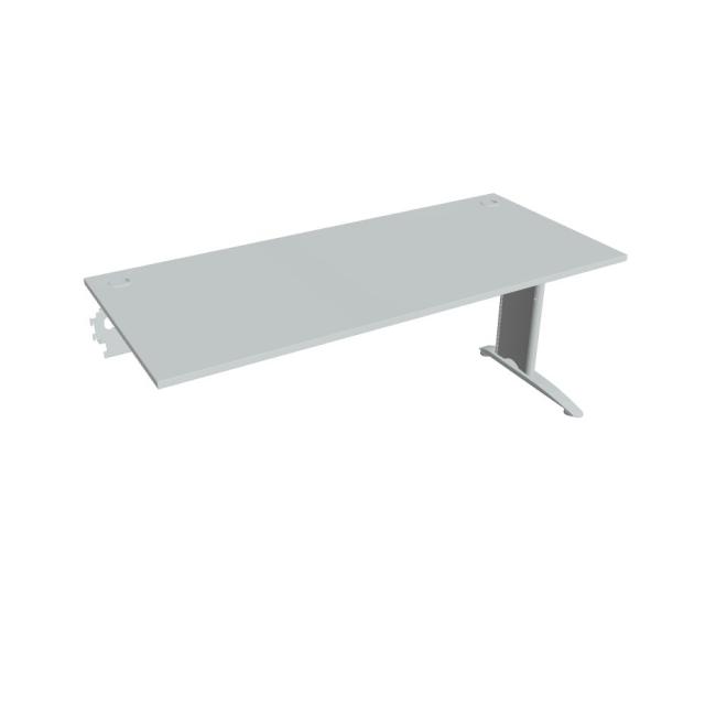 Flex-Schreibtisch, 180 x 75,5 x 80 cm, grau/metall