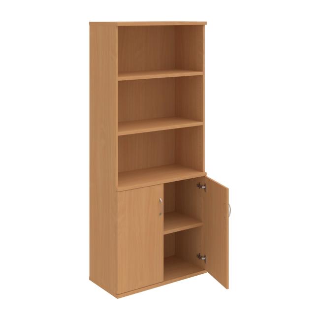 Stabiles Regal, 80x192x40 cm, Buche/Buche